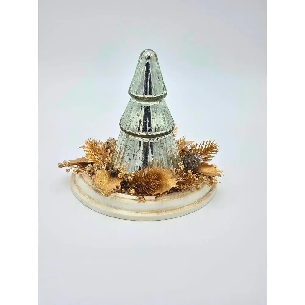 Christmas Tree Decor – Vintage‑Style Holiday Centerpiece, Winter Home Accent